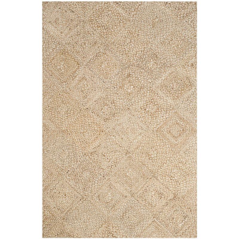 Handmade Natural Jute Rectangular Area Rug 5' x 8'