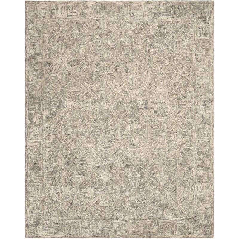 Hand-Tufted Vail Beige/Grey Wool Rectangular Area Rug, 8' x 12'