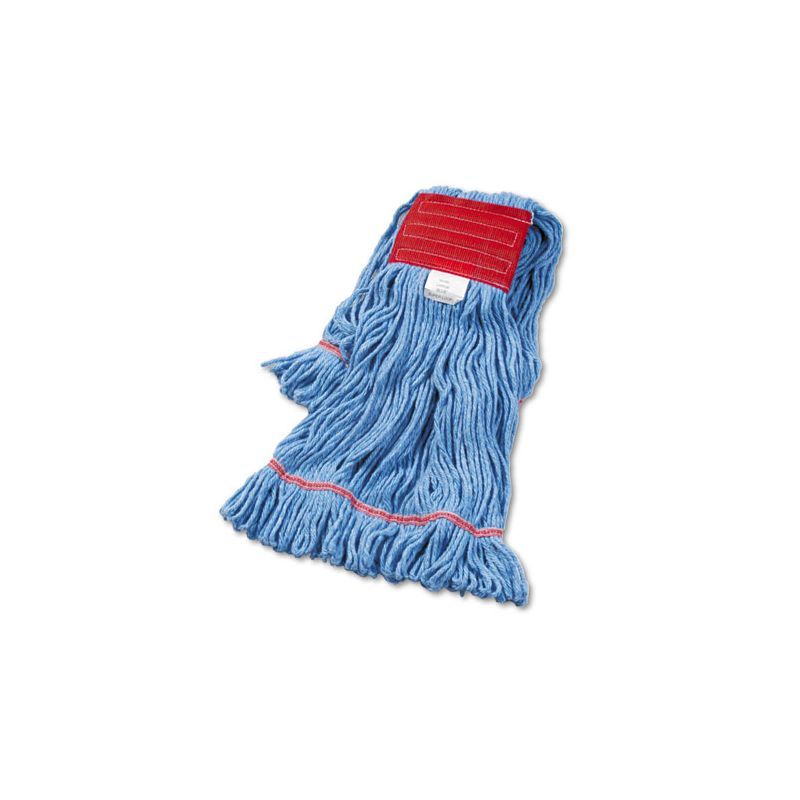 Large Blue Cotton Synthetic Wet Mop Head