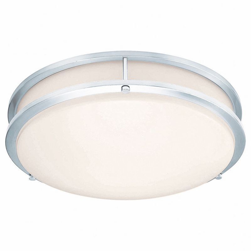 Solero II 12" Chrome LED Flush Mount Ceiling Light