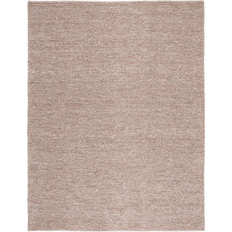 Handmade Brown Wool Flatweave Reversible Area Rug 6' x 9'