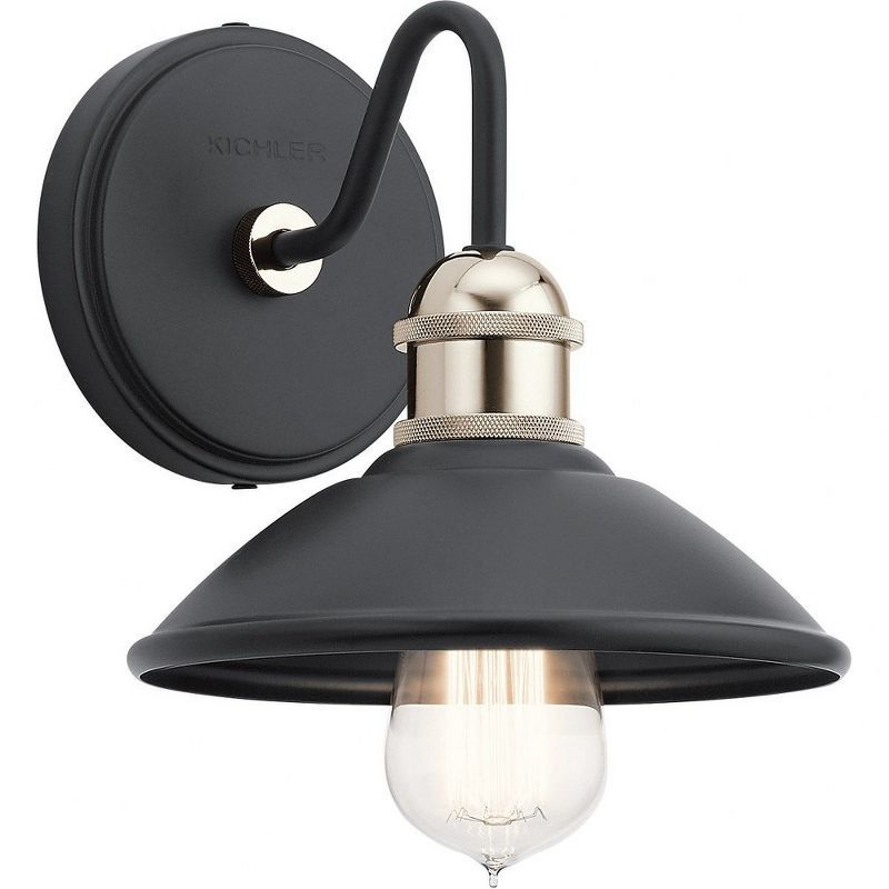 Clyde 7.5" Black Bronze Industrial Wall Sconce