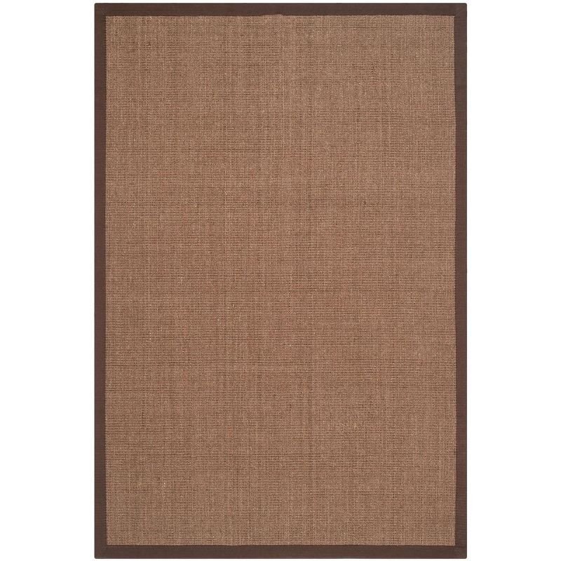 Brown Sisal and Jute 3' x 5' Non-slip Handmade Area Rug