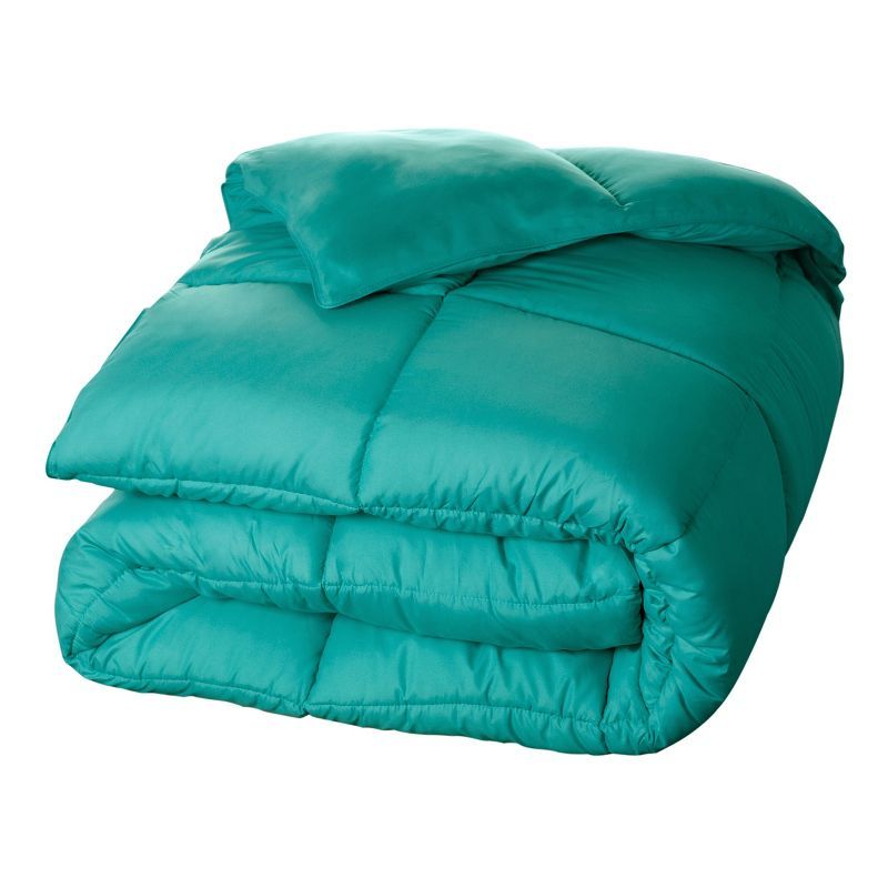 Turquoise Twin Reversible Down Alternative Microfiber Comforter