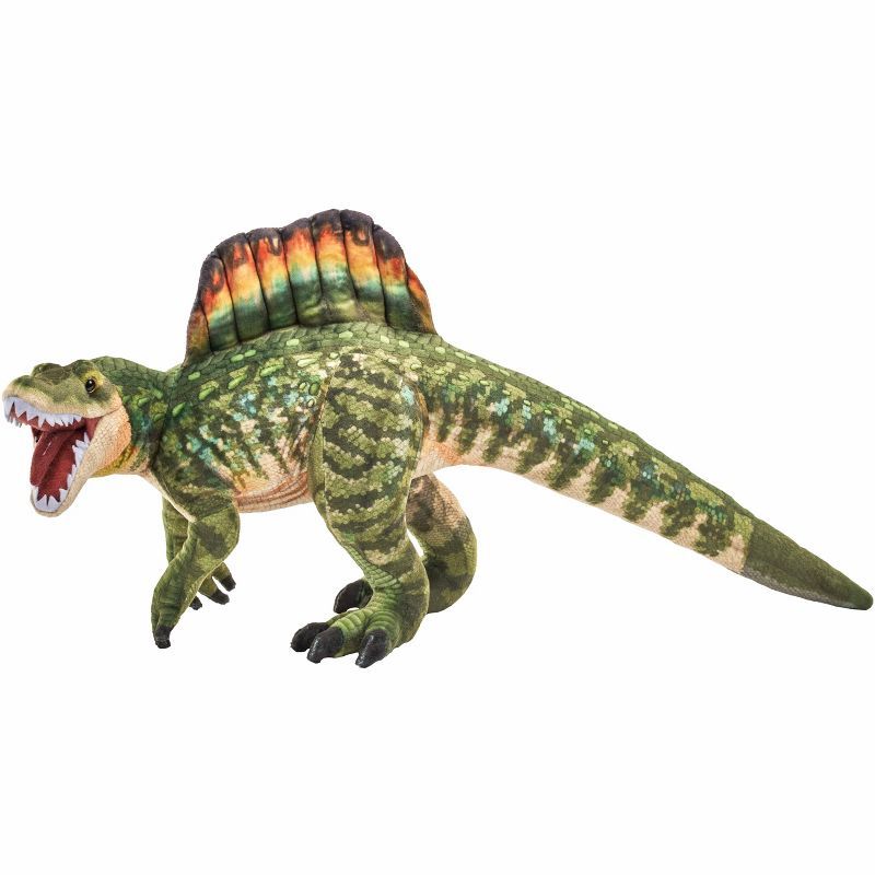 Large Green Spinosaurus Dinosaur Plush Toy, 23 Inches