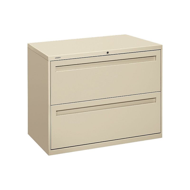 Putty Steel 2-Drawer Lockable Lateral Filing Cabinet