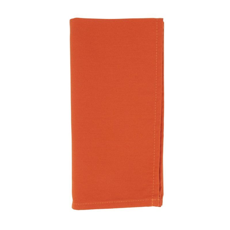 Pumpkin Cotton Casual Everyday Table Napkins, Set of 12