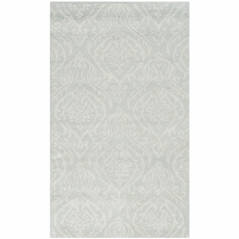 Ivory Hand-Tufted Wool 4' x 6' Rectangular Area Rug