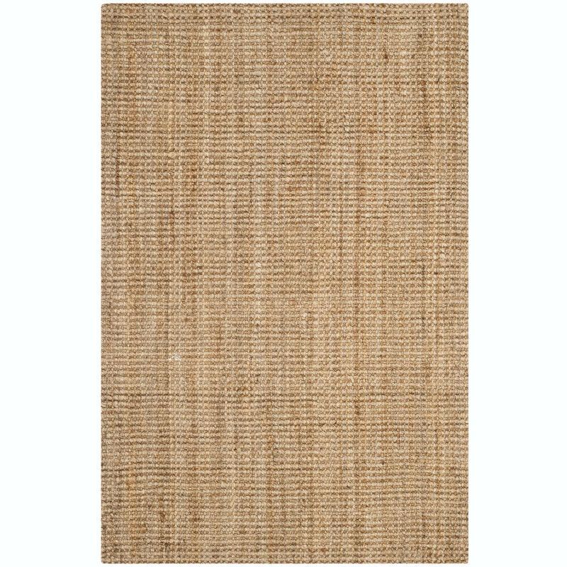 Hand-Knotted Artisan Jute Area Rug, Natural, 4' x 6'