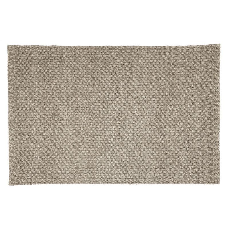 Reversible Avalon Gray Square Indoor/Outdoor Synthetic Rug