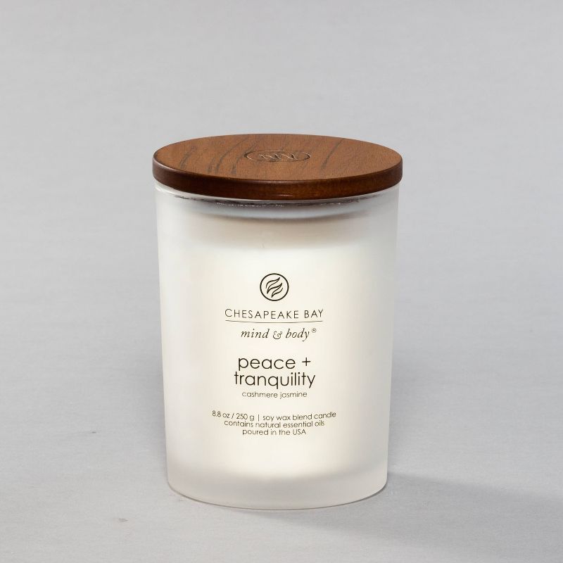 White Cashmere Woods Scented Soy Jar Candle