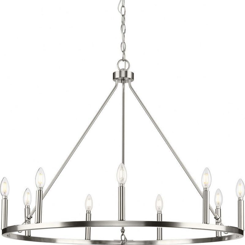 Gilliam 9-Light Brushed Nickel Circular Chandelier