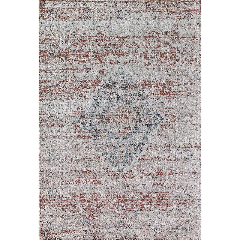 Rustique Burnt Orange 24"x4" Reversible Synthetic Rug