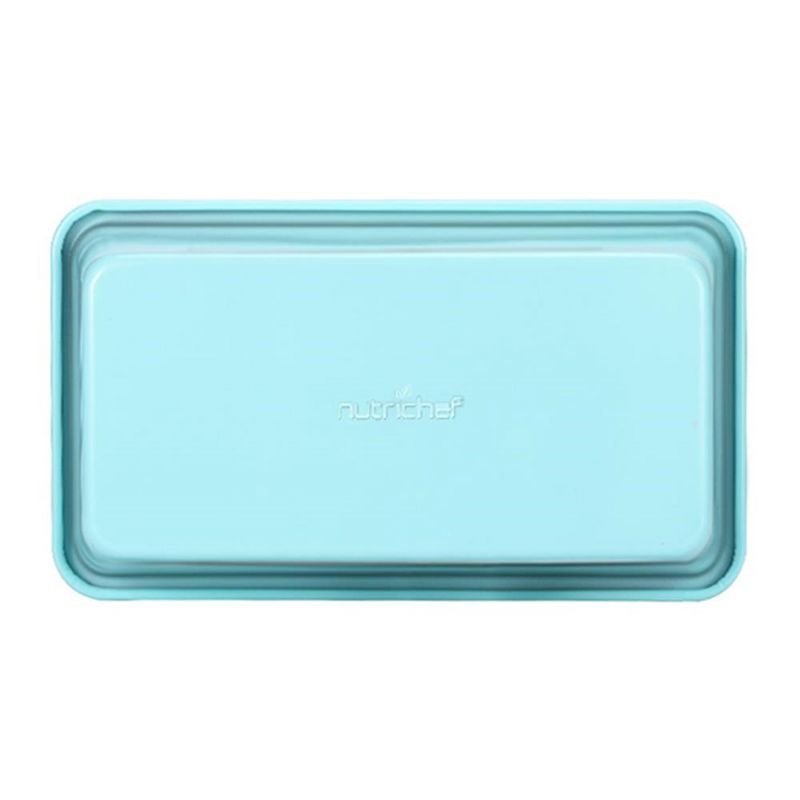 NutriChef Light Blue Non-Stick Carbon Steel Loaf Pan