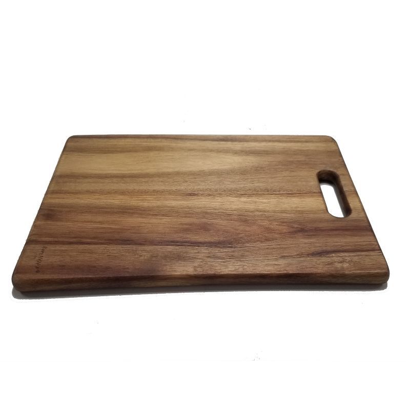 Acacia Wood Rectangular Cutting Board with Handle