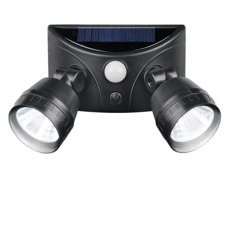 Black Solar Powered Motion Sensor Security Light