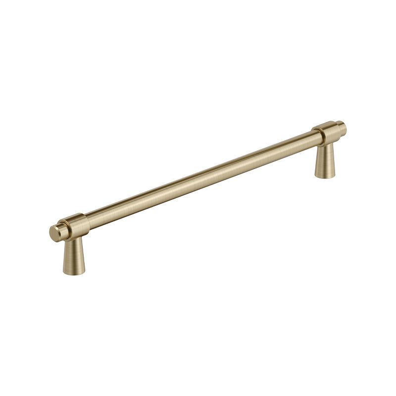 Golden Champagne Polished Chrome Modern Bar Pull with Mounting Hardware