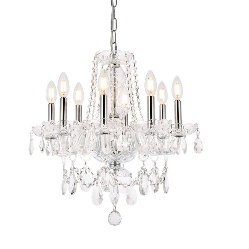 Princeton 20'' Chrome Chandelier with Clear Royal Cut Crystal