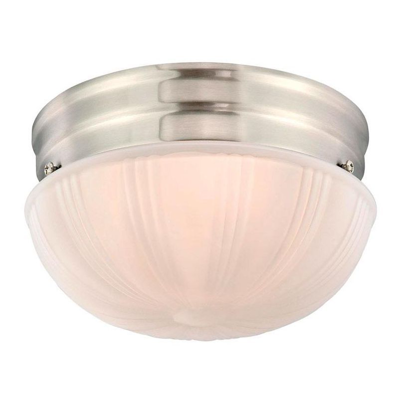 Brushed Nickel LED Flush Mount Ceiling Light