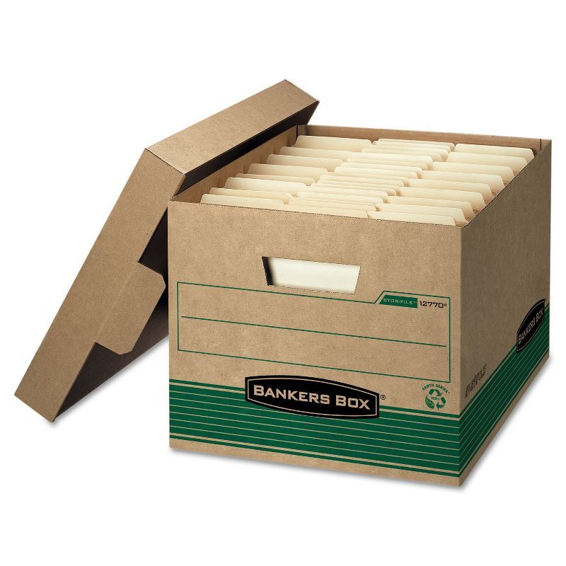 Bankers Box Kraft and Green Recycled Storage Box