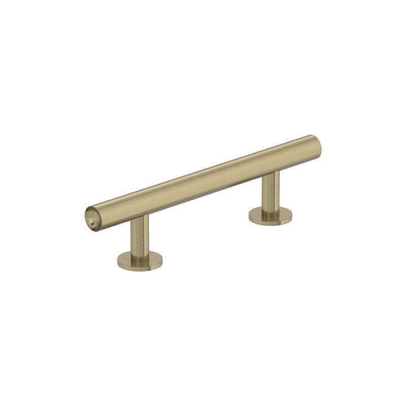 Golden Champagne 3" Modern Cabinet Pull with Mounting Hardware