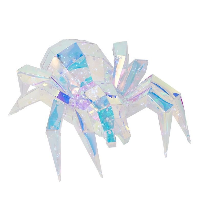 Prismatic Iridescent LED Spider with Multicolor Lights