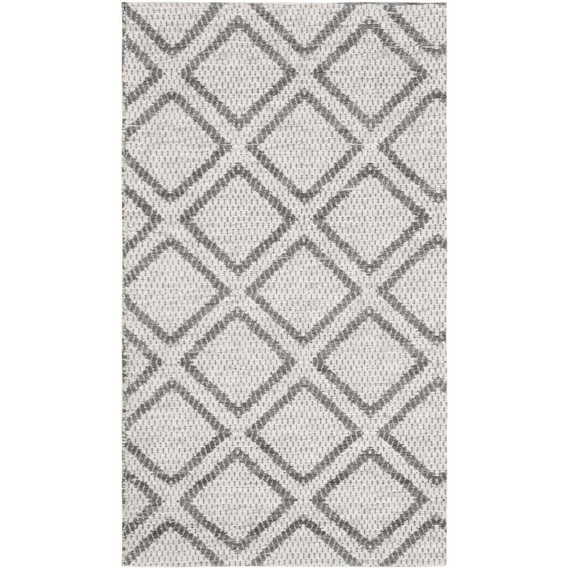 Gray Rectangular Hand Tufted Wool Area Rug