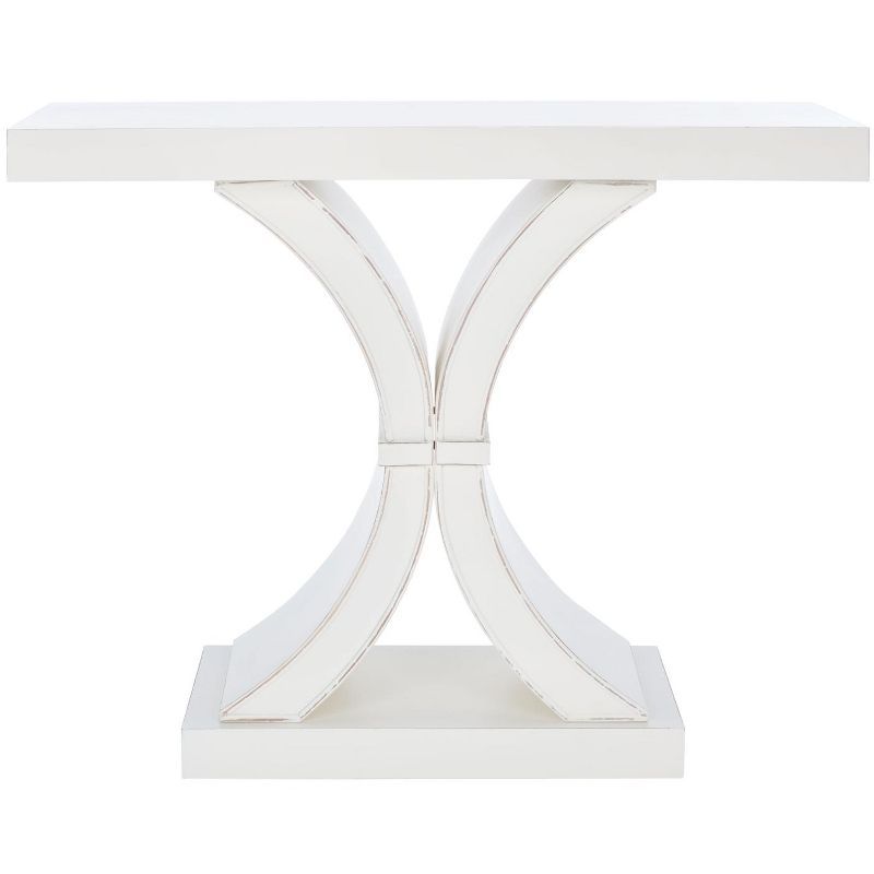 Dryden Cream Wood Console Table with Storage - 40" W