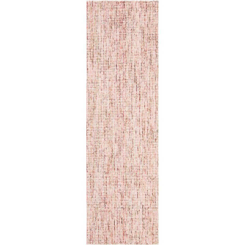 Abstract Blue Mirage Hand-Tufted Wool & Synthetic Runner Rug