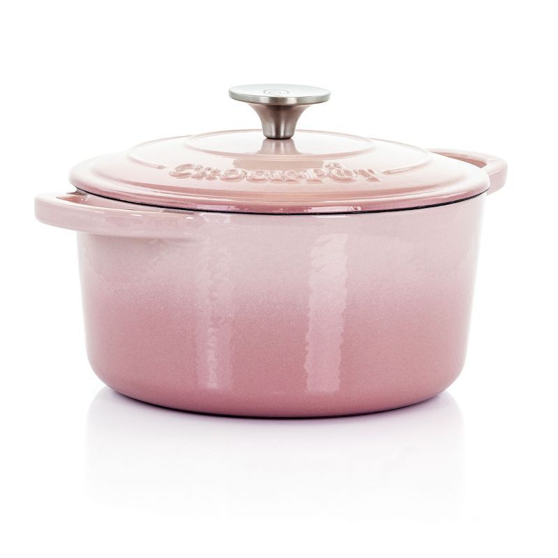 Blush Pink 3-Quart Enameled Cast Iron Dutch Oven with Lid