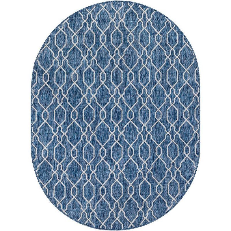 Valentijn 2' x 2'11" Blue Synthetic Fur Rectangular Rug