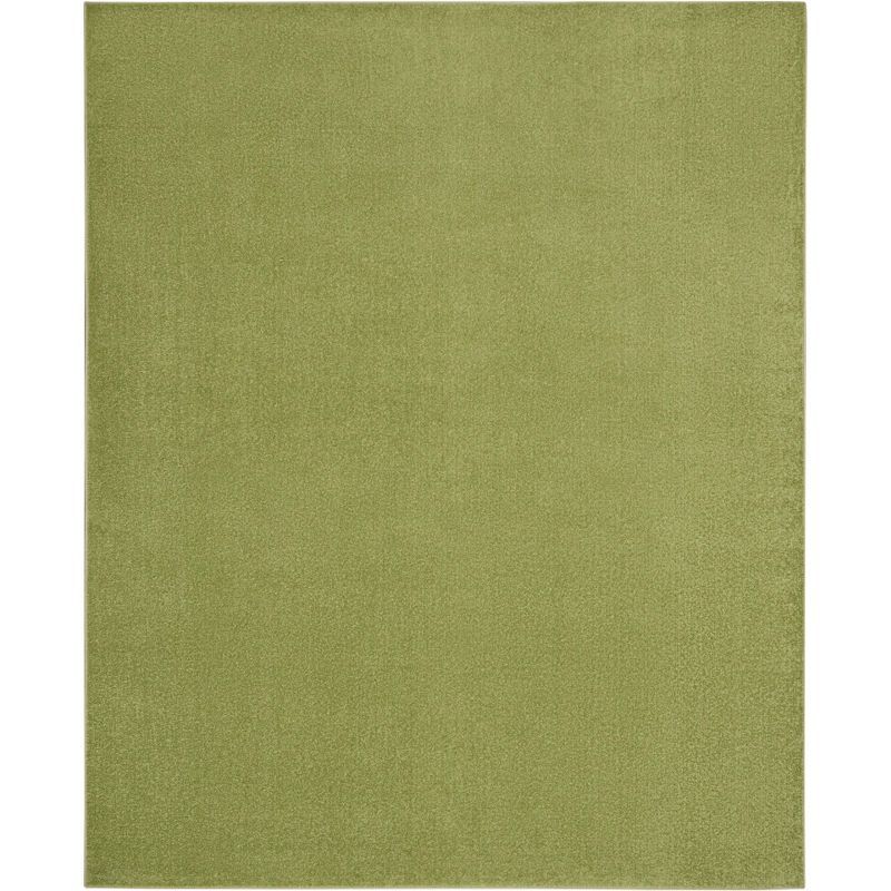 Reversible Green Synthetic Rectangular 9' x 12' Rug