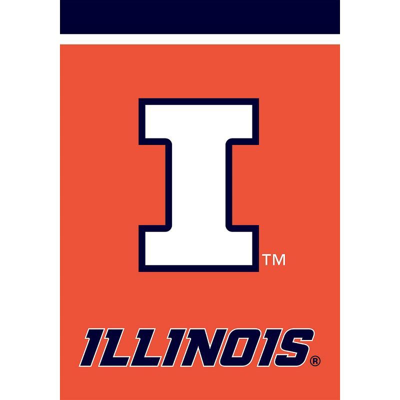 Illinois Fighting Illini Patriotic Polyester House Flag