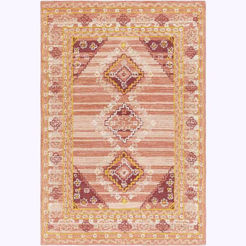 Conway Springs Coral Wool Tufted 5' x 7'6" Area Rug