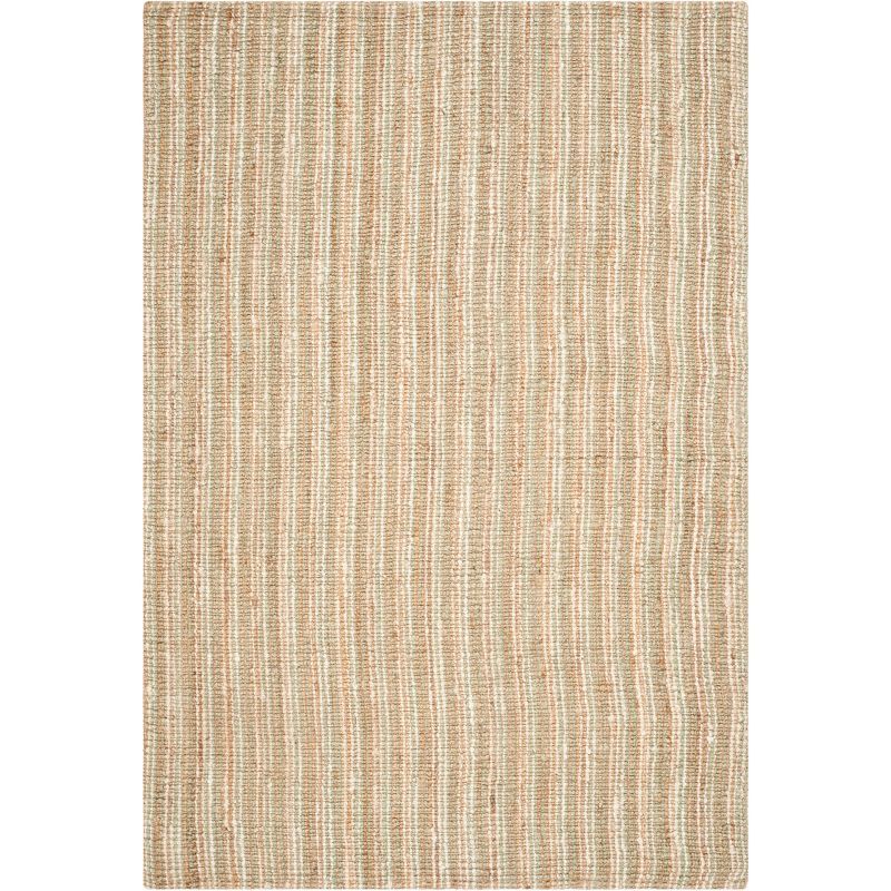 Sage & Natural Hand-Knotted Jute 9' x 12' Area Rug