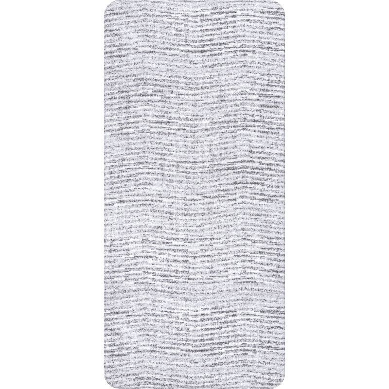 Gray Rectangular Non-Slip Synthetic Comfort Mat, 31" x 19"