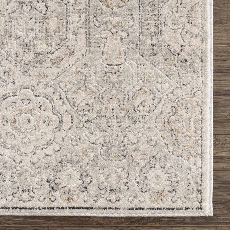Parkerfield Beige and Black Medium Pile Rectangular Area Rug