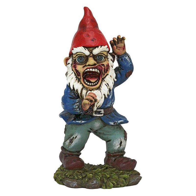 Full Color Zombie Apocalypse Garden Gnome Statue