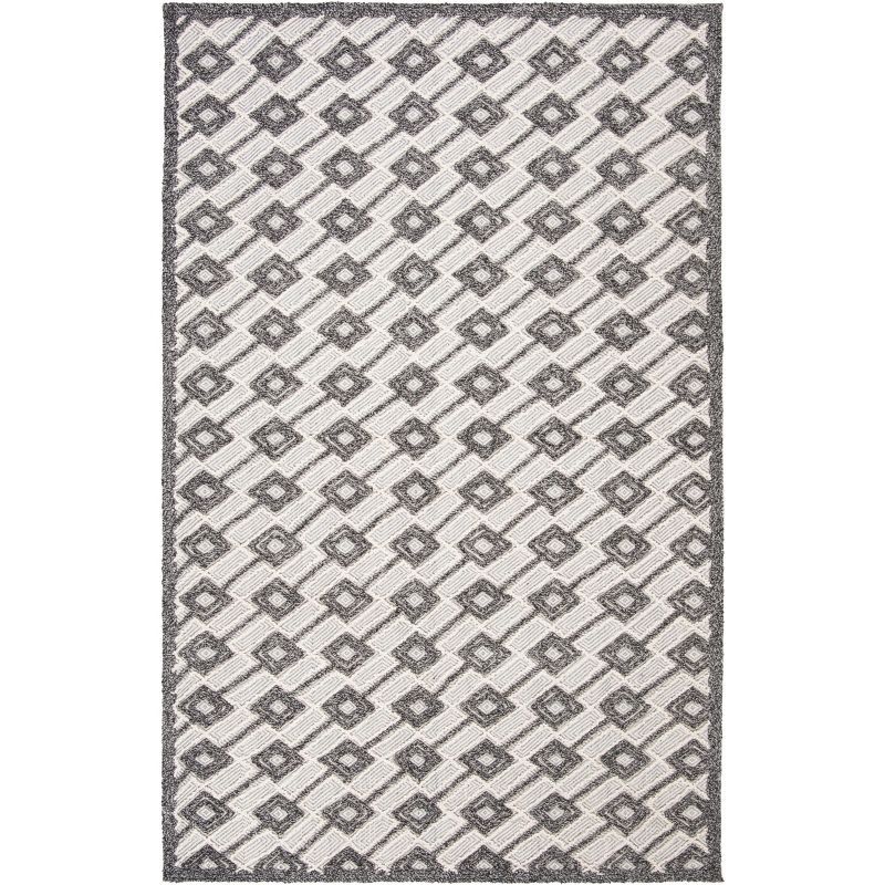 Elegance Underfoot Hand-Tufted Wool Rug in Soothing Gray - 8' x 10'