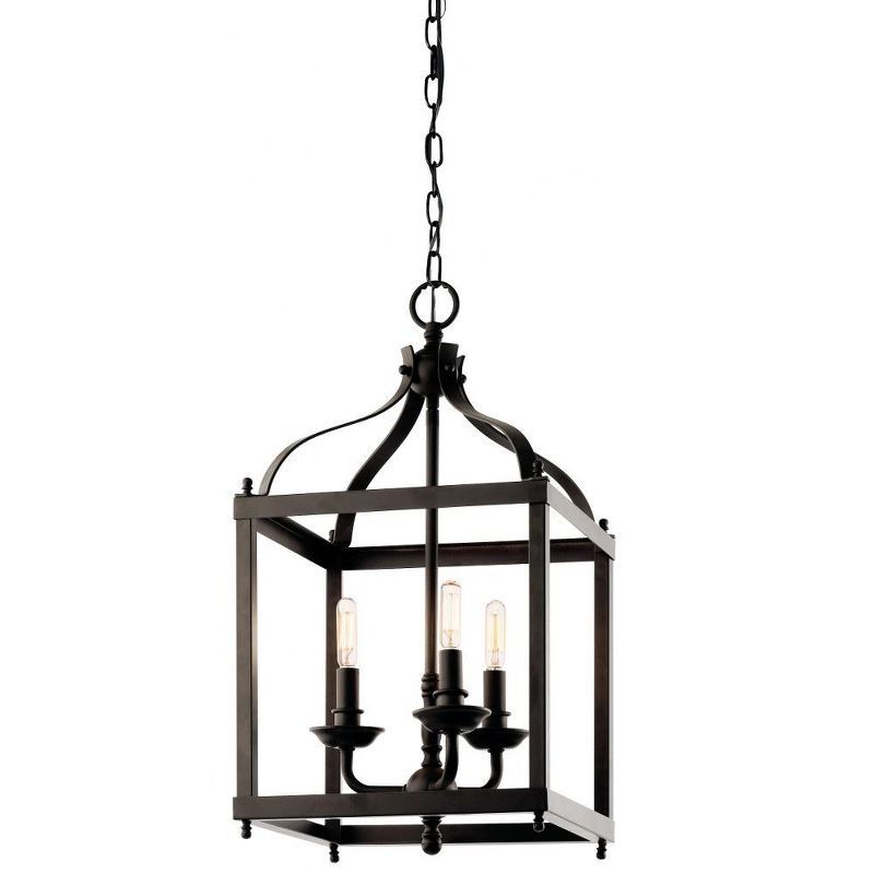 Larkin 22.25" Distressed Bronze 3-Light Pendant