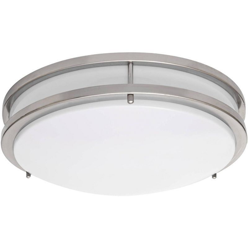 Brushed Nickel 15" LED Flush Mount Ceiling Light