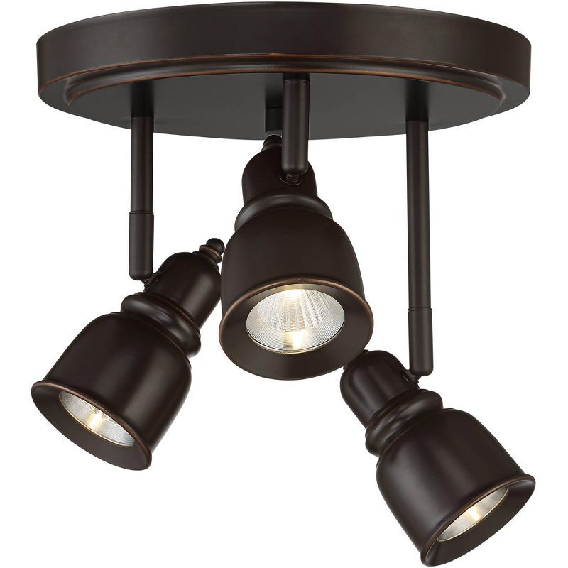 Denise Bronze 3-Head LED Ceiling Track Light Fixture