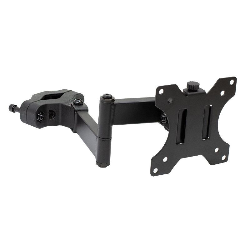 Black Steel Full Motion VESA Pole Mount for 32" TVs and Monitors