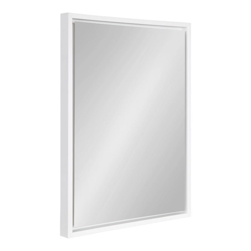 27.7" x 22.9" Silver and Gold Full Length Rectangular Mirror