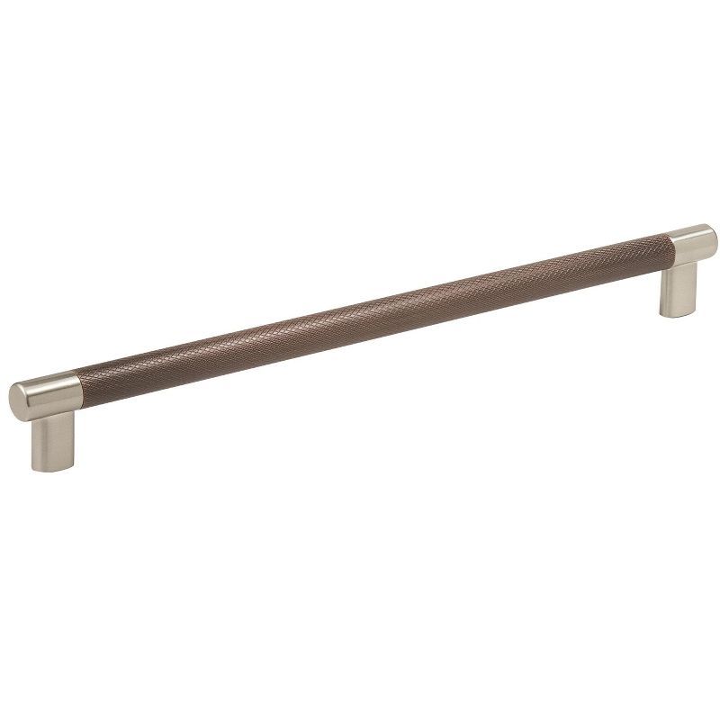 Esquire 12-5/8" Satin Nickel and Bronze Cabinet Pull