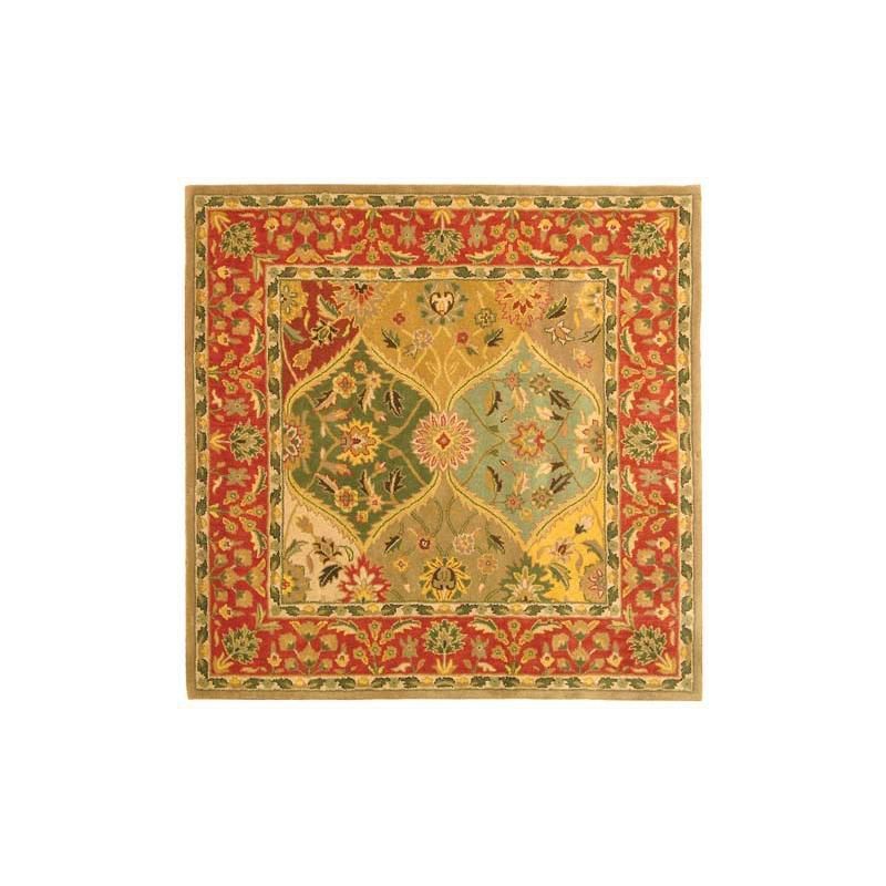 Hand-Tufted Heritage Multicolor Wool 8'x8' Square Area Rug