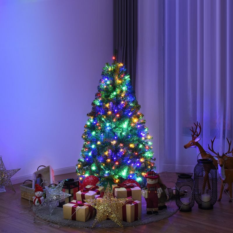 4' Green Pre-Lit Artificial Christmas Tree with LED Lights