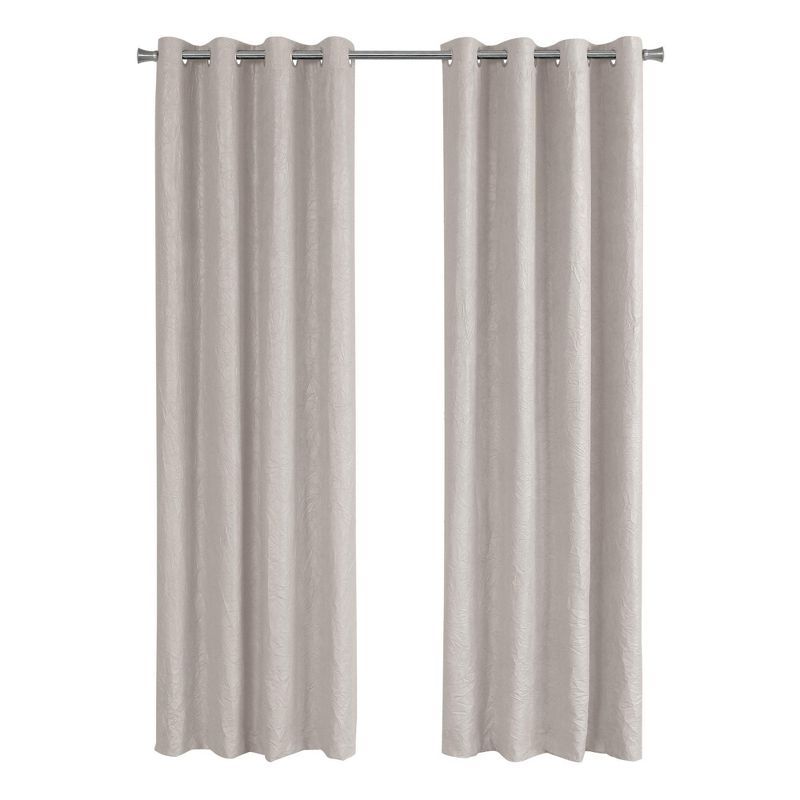 Ivory Velvet Blackout Grommet Window Panels, 52" x 95"