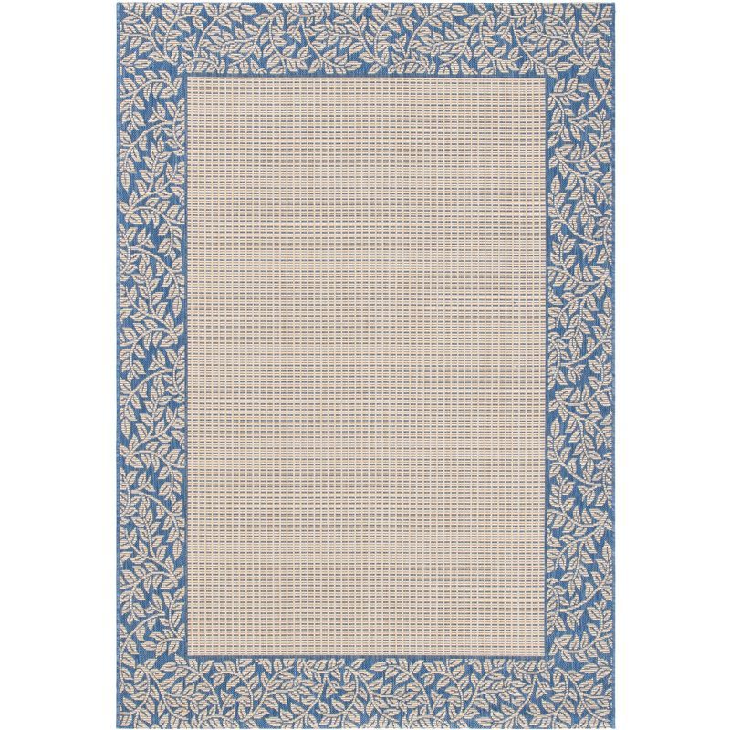 Reversible Off-White Easy-Care Synthetic Area Rug 47"x67"