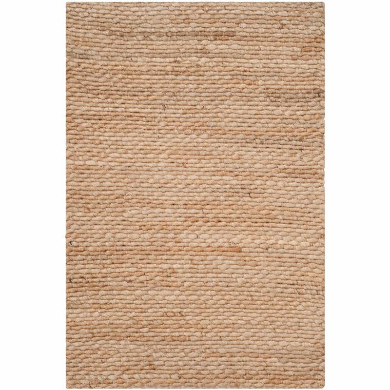 Natural Fiber Hand Woven Jute Area Rug 2'6" x 4'